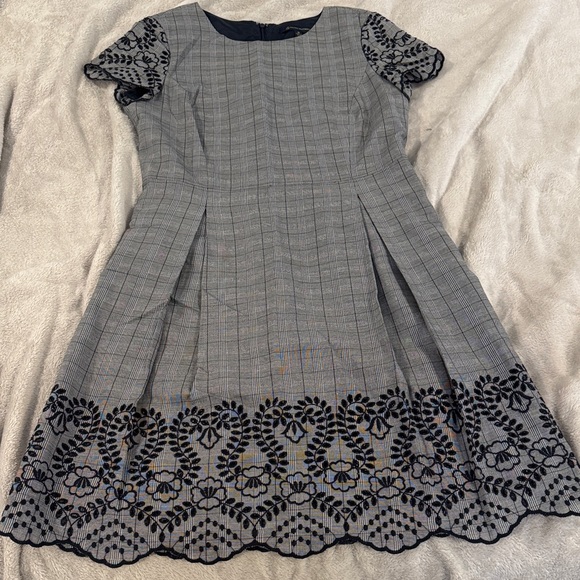 Brooks Brothers Grey Checkered Dress - Picture 1 of 4